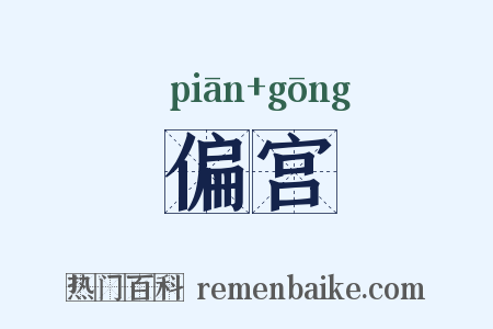 偏宫是什么意思的图片